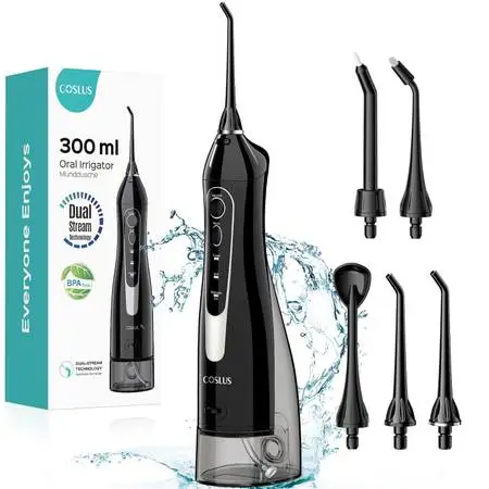 COSLUS Water Dental Flosser Teeth Pick C20 Portable Cordless Flosser