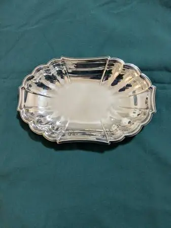 Newport by Gorham Silverplate Tray- Vintage 80s