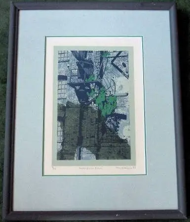 EXCELLENT VNTG SGND LTD ED SERIGRAPH WAREHOUSE FERNS PHIL DUBUQUE