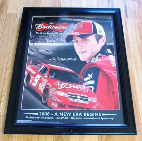 Budweiser NASCAR Beer Mirror Sign    – Daytona Speedw