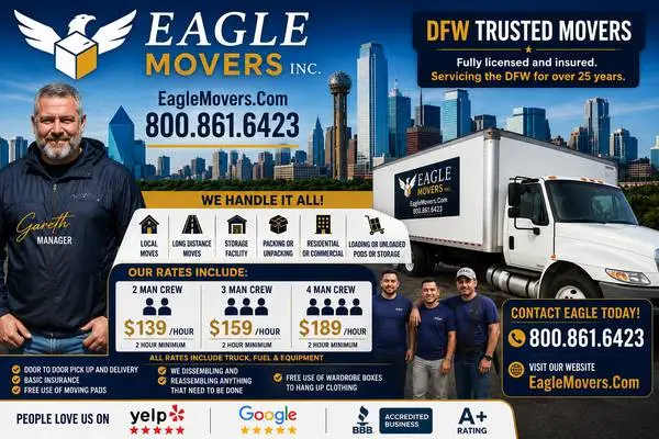 ✅✅ TOP-QUALITY MOVING SERVICES, BEST RATES, RATED TOP 3 MOVERS IN DFW