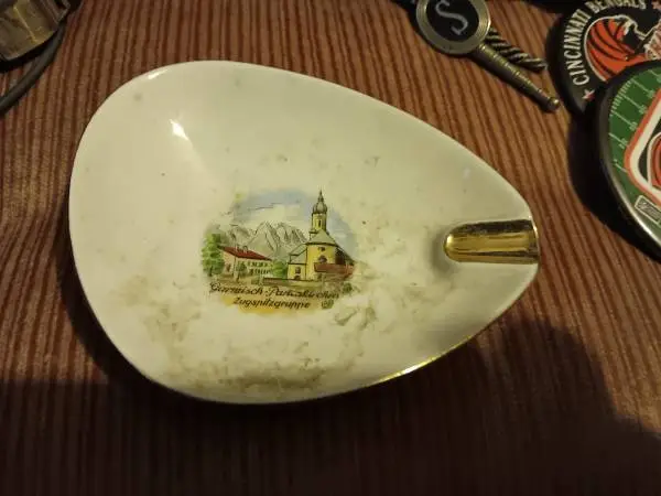 vintage mid-century German souvenir porcelain, Garmisch-Partenkirchen