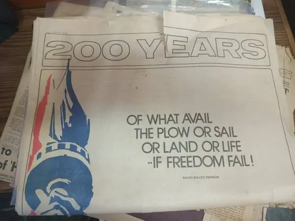 July 4 1976 News paper.