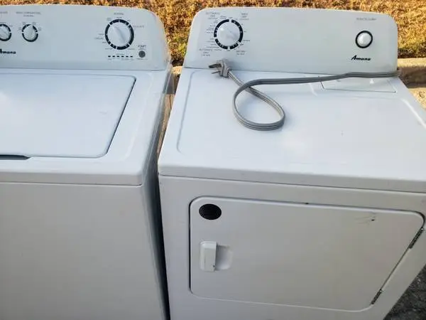 Amana Washer & Electric Dryer Set – Working Perfectly - $395