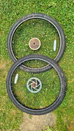 26 Wheels, Tires, Tubes, Disc Brake Rotar