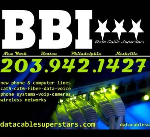 Data cable installs cat5 cat6 network phone voice technician