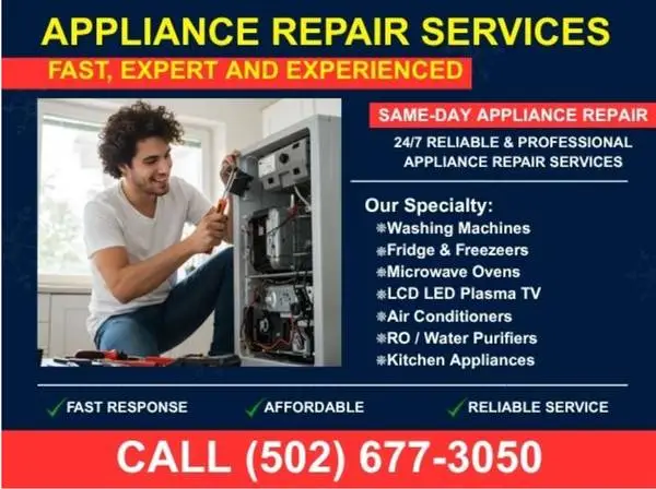 🔧 LOUISVILLE APPLIANCE REPAIR – FAST, RELIABLE, 24/7 SERVICE 🔧