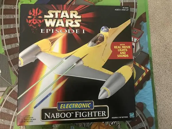 1998 STAR WARS EPISODE I Electronic Naboo Fighter(  The Mandalorian)