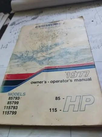 OWNERS MANUAL 1977 EVINRUDE
