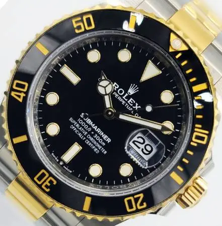 Rolex Submariner Mens 41MM 18K YG & SS 126613LN Complete 2022