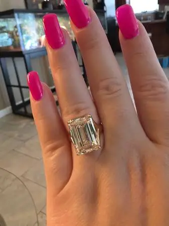 12.60 Carat Lab Grown Diamond, 14k Gold