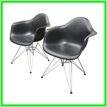 Charles & Ray Eames For Vitra Eames Plastic Dar Armchairs, Pair