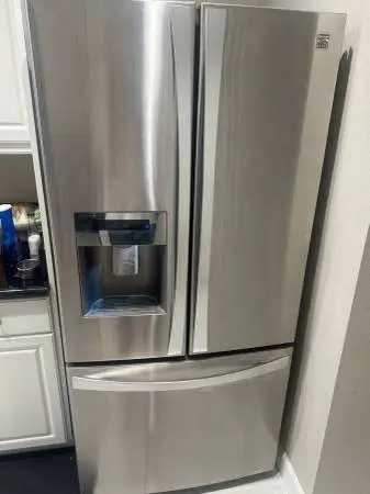 KENMORE STAINLESS STEEL FRENCH DOOR REFRIGERATOR