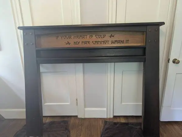 Solid Oak Fireplace Mantel for Sale