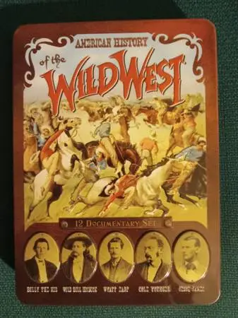 American History of the wild west 2 DVDS and collectable tin