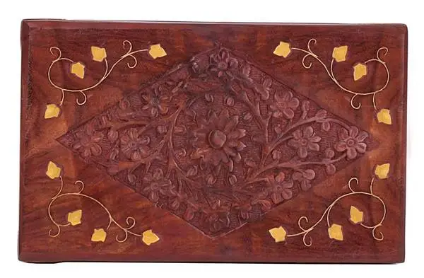 Handcrafted Wooden Jewelry Chest Trinket Storage Box