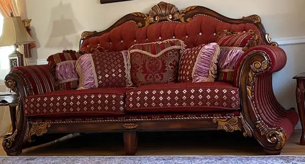 COUCH SOFA, - French Style , Michaels Furniture - (Lake County)