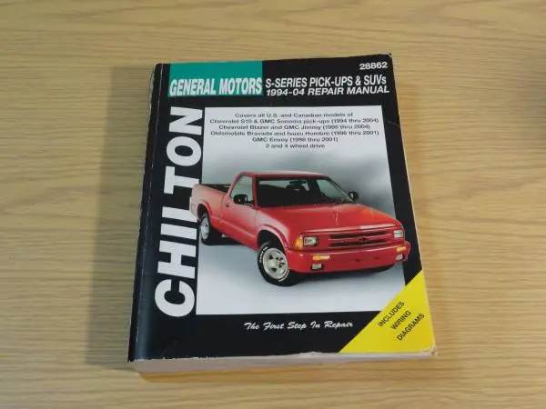 Chilton GM S-Series Pick Ups & SUVs 1994-04 Repair Manual