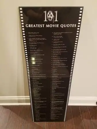 Picture Art Sign 101 Greatest Movie Quotes & The Movie Book Set 2 NEW