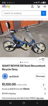 bike • semi-recumbent bicycle ⭐️ Giant Revive DX 7-speed bike