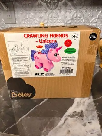 Brand New/Still In The Box Crawling Friends Unicorn