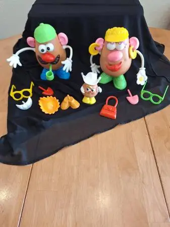 Vintage Mr. & Mrs. Potato Head and Junior