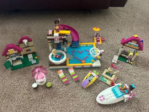 LEGO Friends - 6 Sets with Purple Storage Case