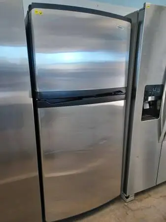 WHIRLPOOL TOP FREZZER STAINLESS STEEL