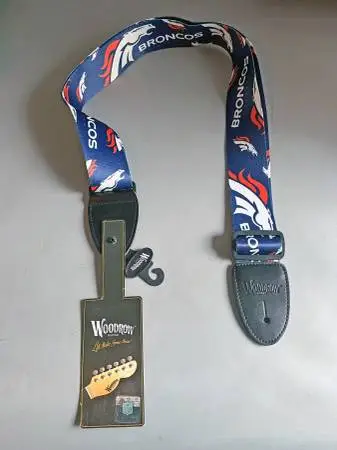 New Denver Broncos Guitar Strap by Woodrow