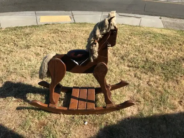 Heavy Wooden Rocking Horse..41” tall