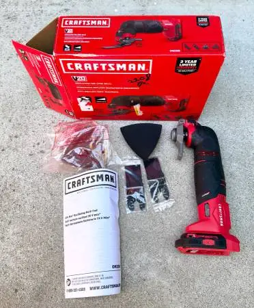 CRAFTSMAN CMCE500 Cordless 20V  OSCILLATING Tool with Attachments