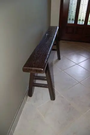 Rustic wood bench for Indoors or Outdoors