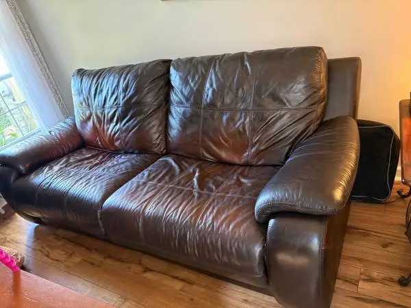 Leather sofa