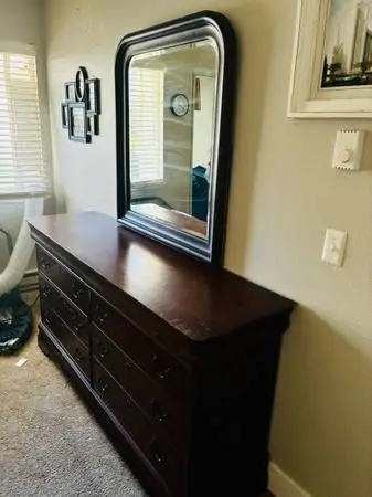 FREE Moving Sale - Dresser w/Mirror - King Matress - Couches - Coffee Maker - Ar