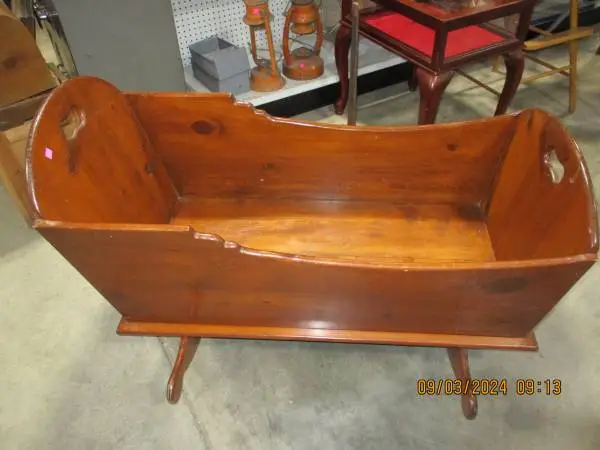 Hand Made Rocking Cradle     #3944