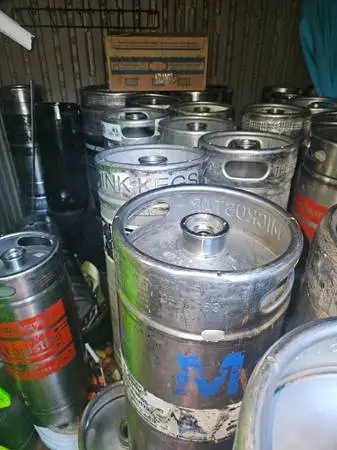 *KEGS. 16 sm. 5.6 gallon KEGS!, 7 mid size 7gal, 15 full size kegs