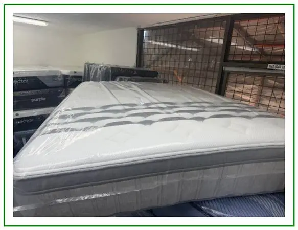 QUEEN SIZE LEESA LEGEND CHILL HYBRID MATTRESS & BOX SPRING BED SET