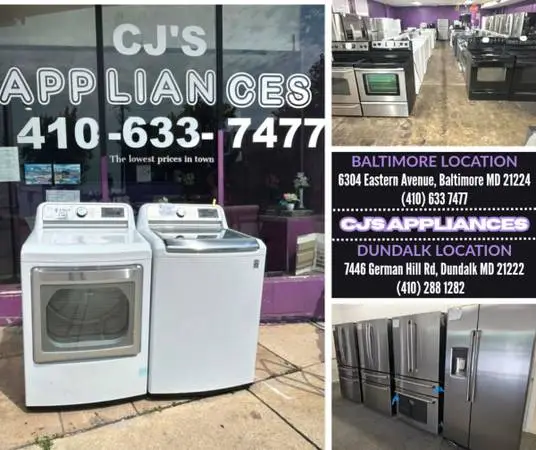 New & Used Appliances with 90 Day Warranty - Hottest Deals in Baltimore