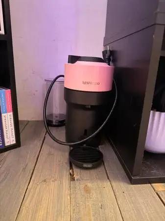 pink nespresso machine