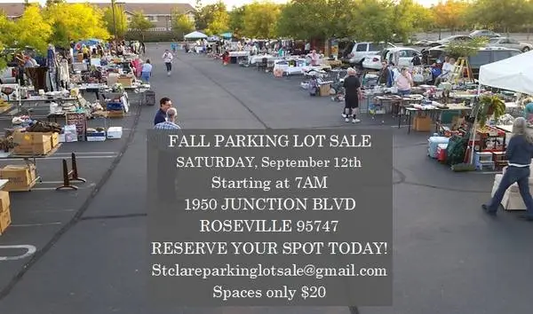 Fall Parking Lot Sale September 12