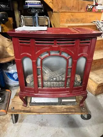 Empire Vented Maroon Propane Heater Stove