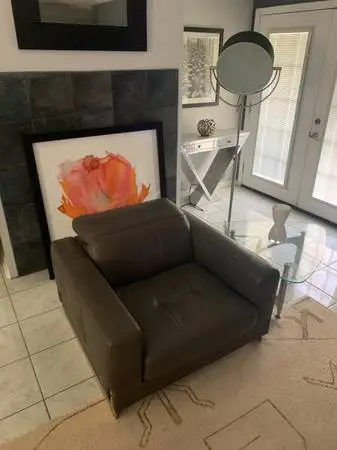 RARE Contemporary Stainless Steel Floor Lamp