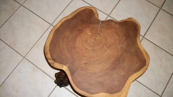 MESQUITE TABLE LIVE EDGE