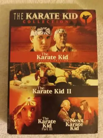 Karate Kid collection 4 movies on 3 DVDS excellent condition