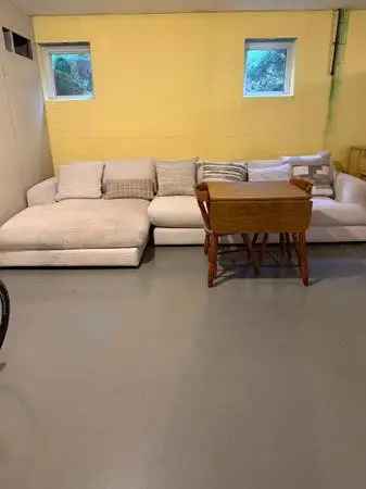 Couch for sale with free table set