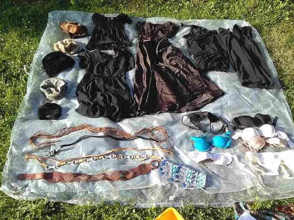 HATS/PURSES/ SHOES/GOWNS/SCARVES + HUGE PILE OF CLOTHES