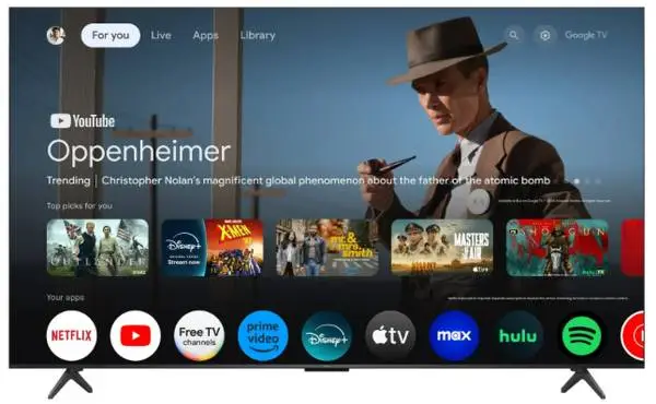 TCL 55 Class QM6K Series QD-Mini LED QLED 4K Google TV