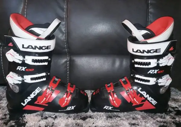 Lange RX 100 ski boots mens size 8 8.5 26 26.5 mondo