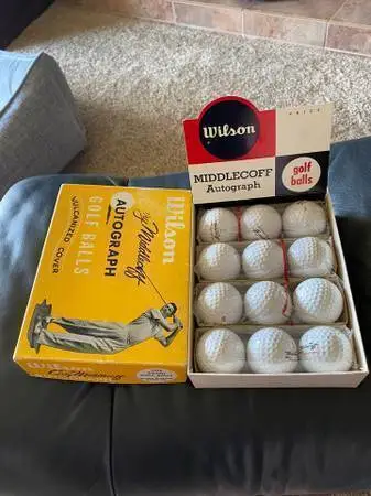 1962  WILSON Dozen.Carey Middlecoff Golf Balls  Mint in Box