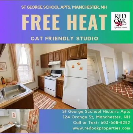 STUDIO with Free HEAT! Parking Included! Bring Your Cat!